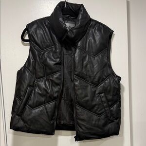 Ci Sono Black Quilted Vest